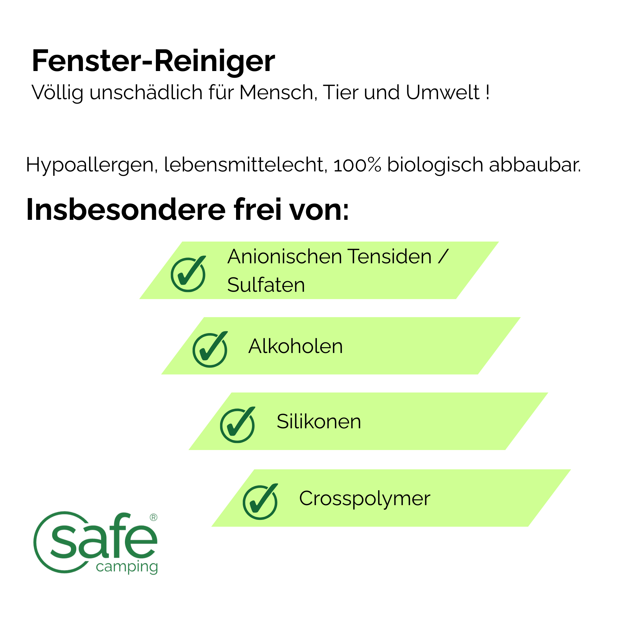 SAFE CAMPING Kunststoff-Fenster-Reiniger / Plastic Window Cleaner – Bild 4