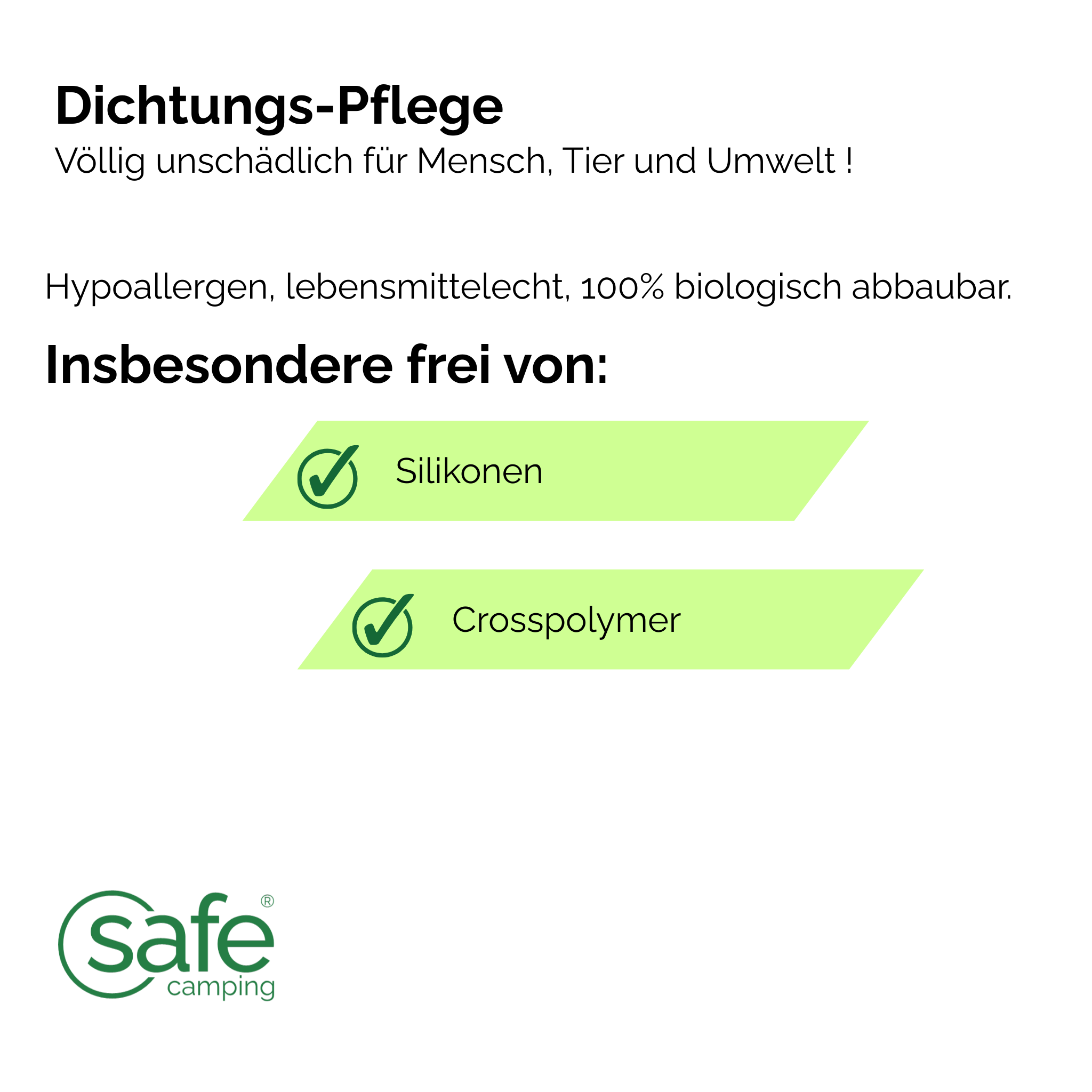 SAFE CAMPING Dichtungs-Pflege / Seal Care – Bild 2