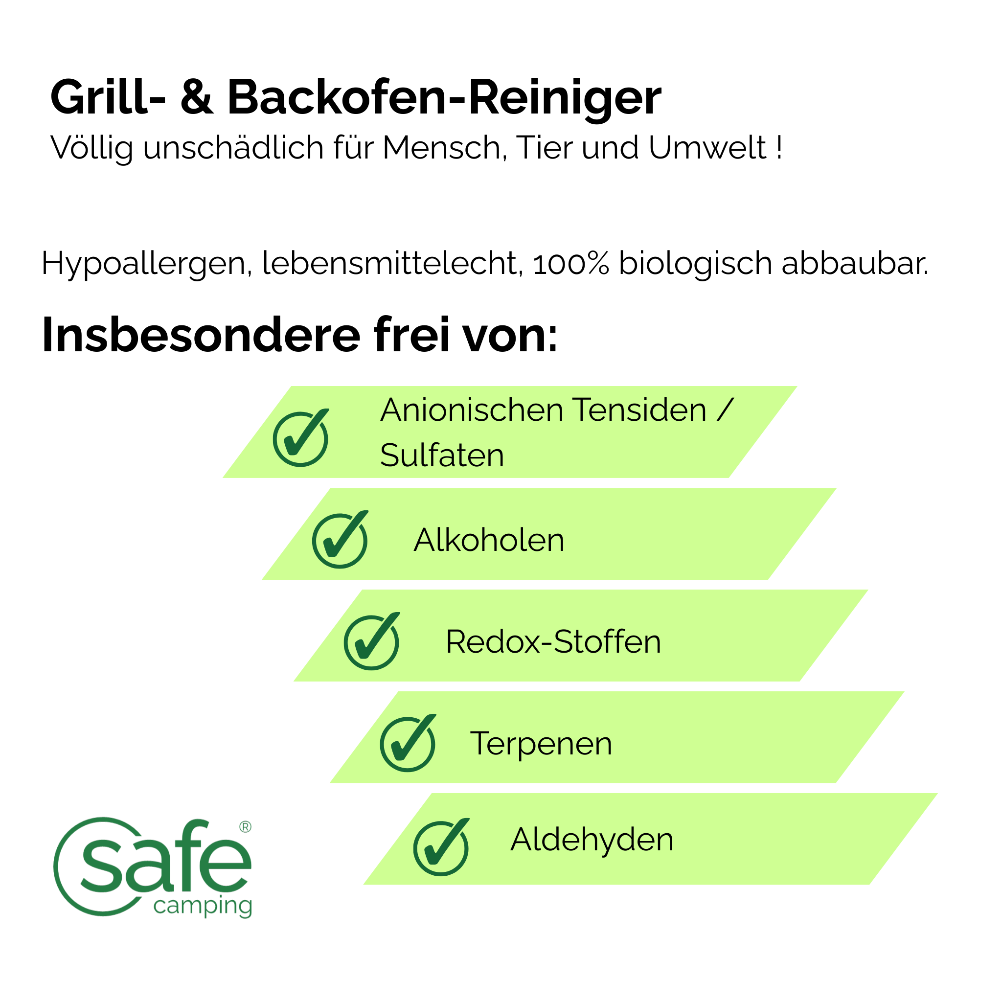 SAFE CAMPING Grill- & Backofen-Reiniger / Barbecue & Oven Cleaner – Bild 3