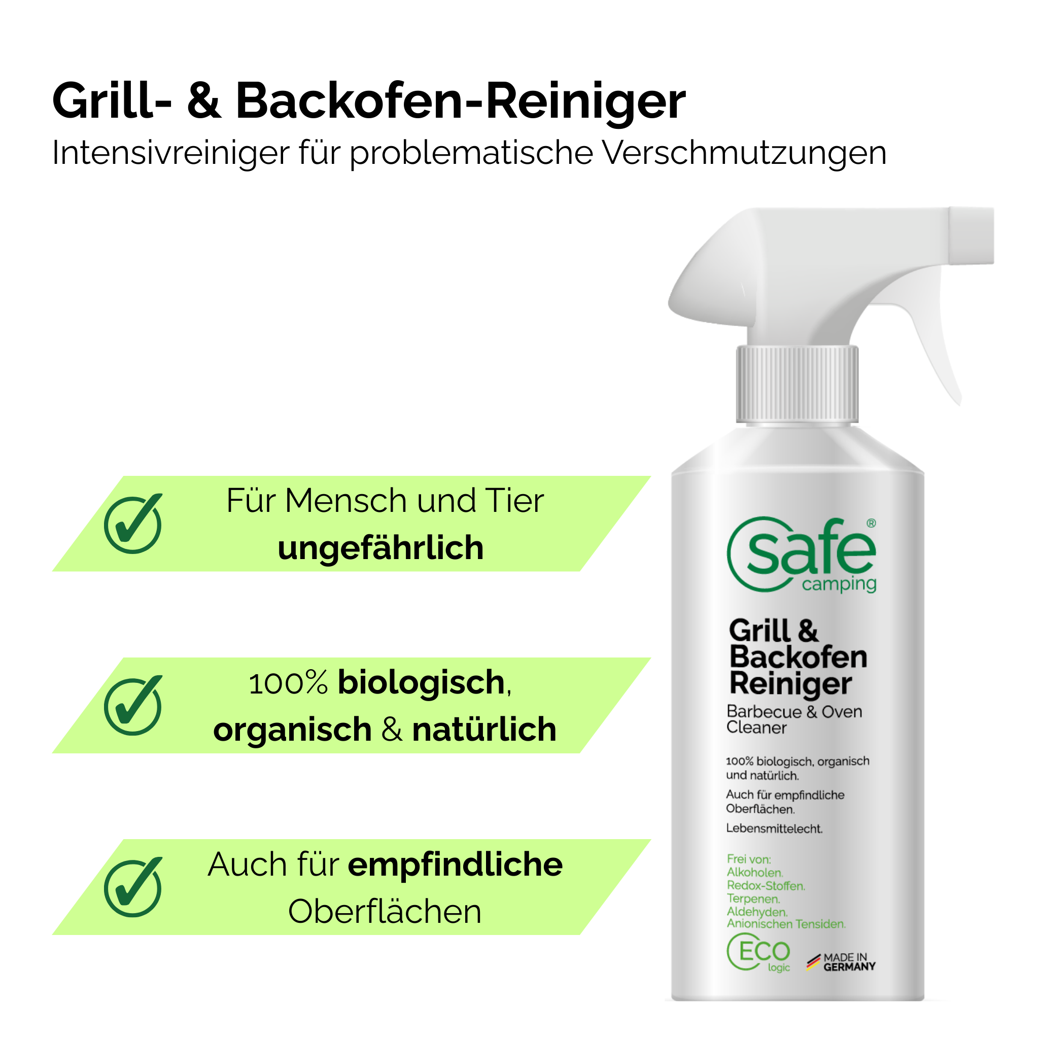 SAFE CAMPING Grill- & Backofen-Reiniger / Barbecue & Oven Cleaner – Bild 4