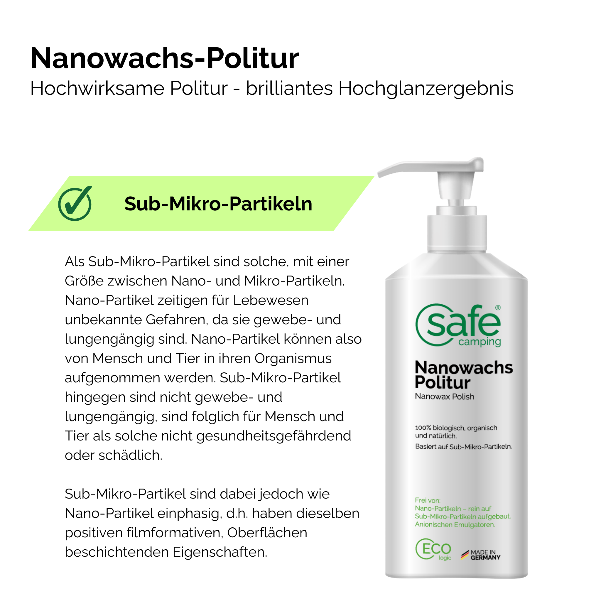 SAFE CAMPING Nanowachs-Politur/ Nanowax Polish – Bild 5