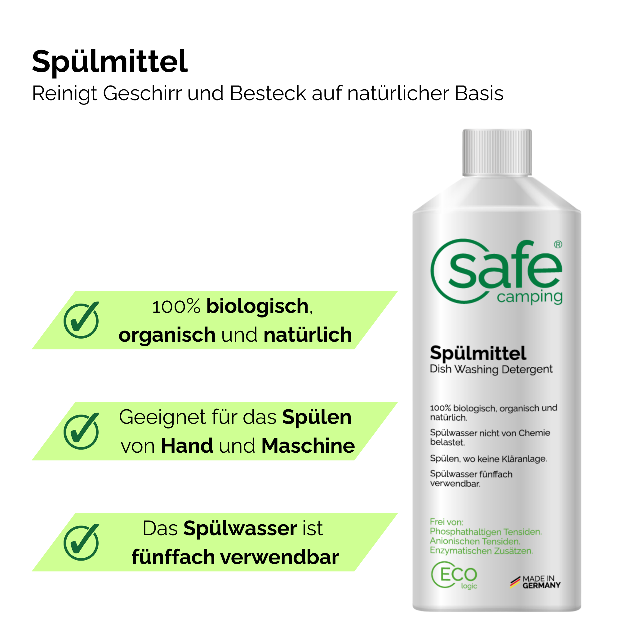 SAFE CAMPING Spülmittel / Dish Washing Detergent – Bild 3